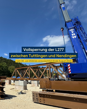 Bild vergr&ouml;&szlig;ern: Stra&szlig;ensperrung L277